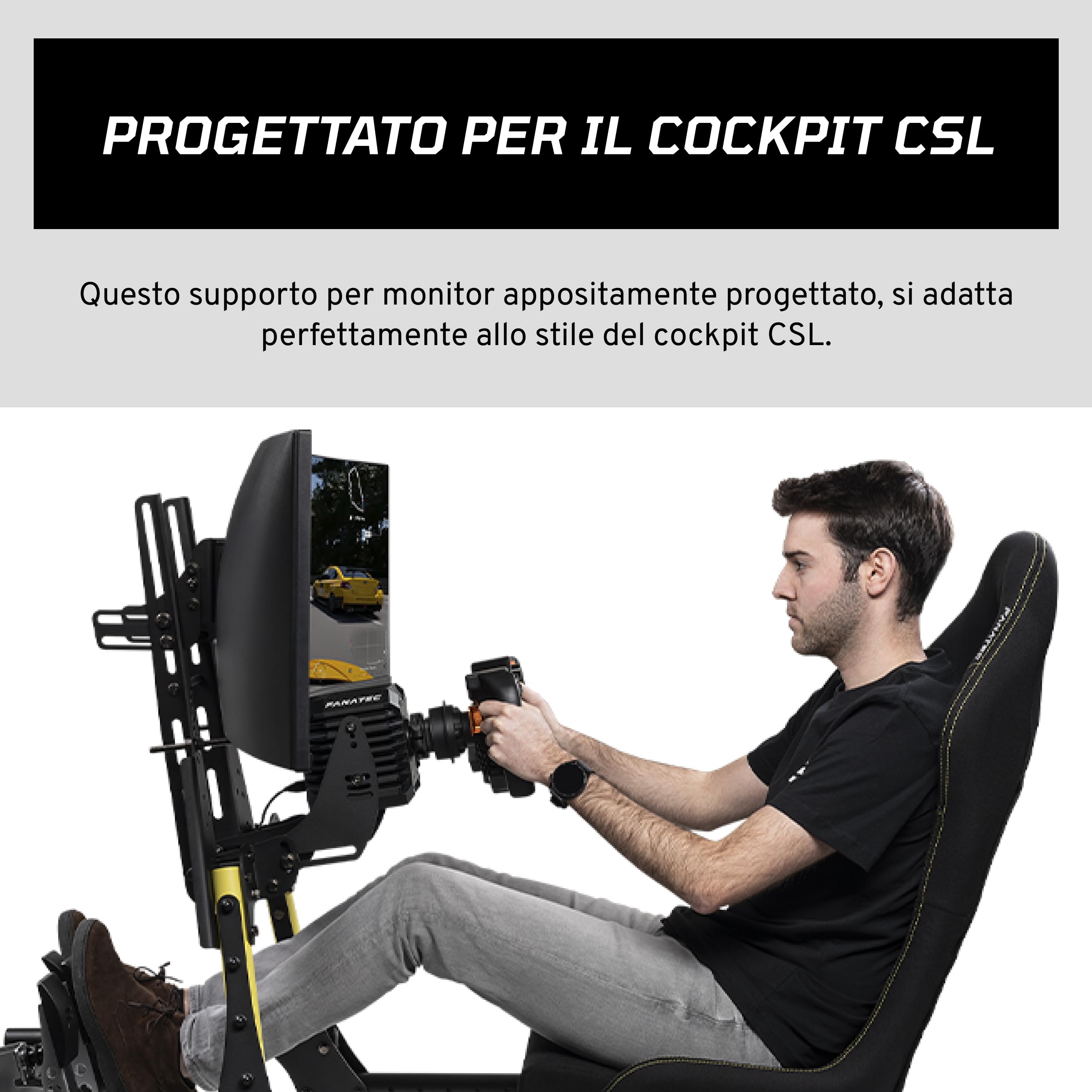 fanatec-csl-cockpit-supporto-monitor-regolabile-nero image 2