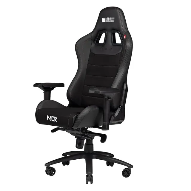next-level-racing-pro-gaming-chair-black-leather-suede-edition image 1