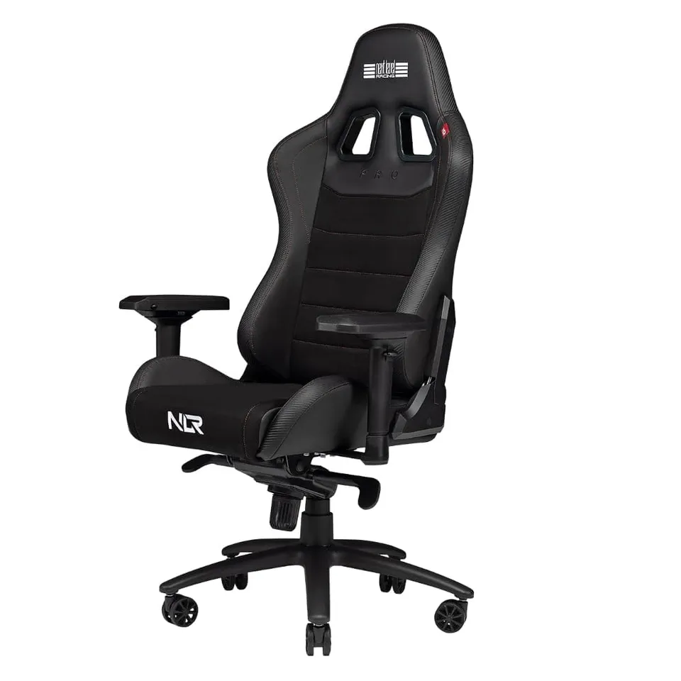 next-level-racing-pro-gaming-chair-black-leather-suede-edition image 1