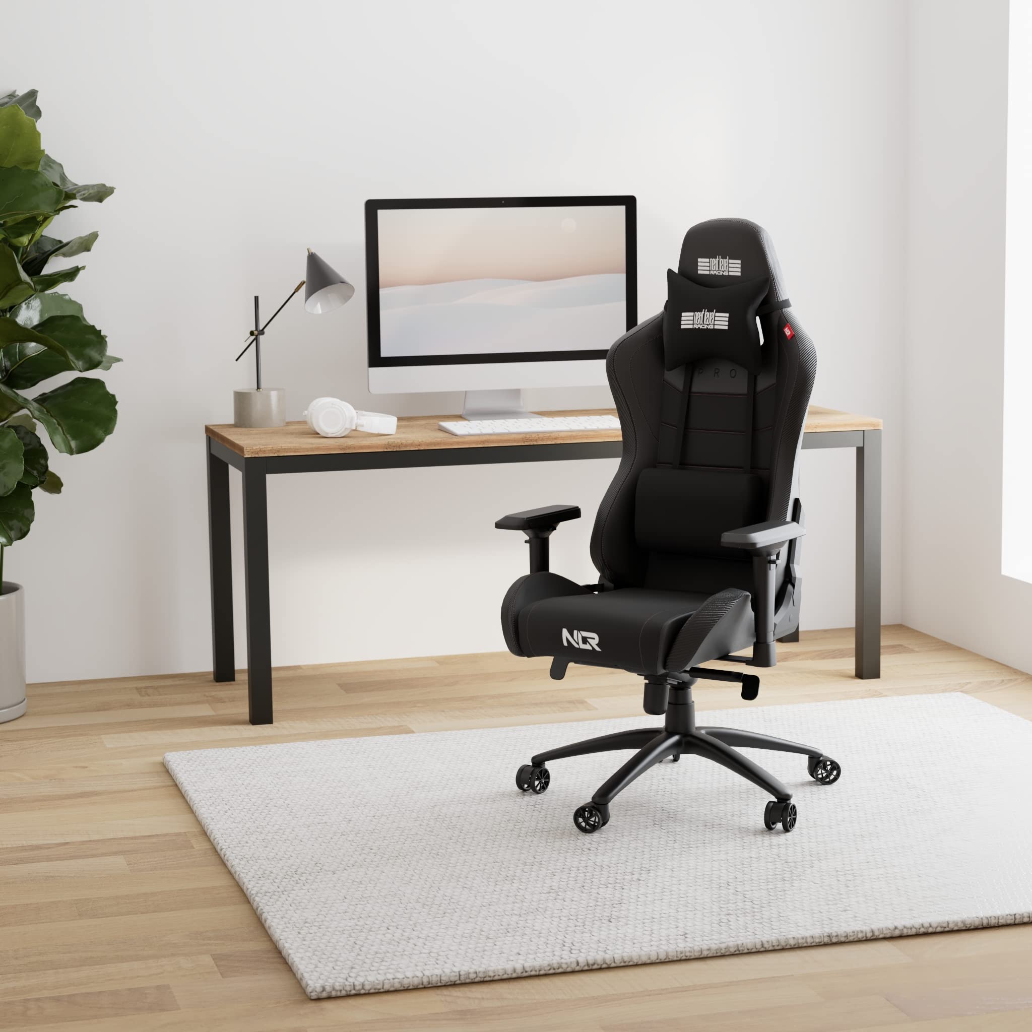 next-level-racing-pro-gaming-chair-black-leather-suede-edition image 2