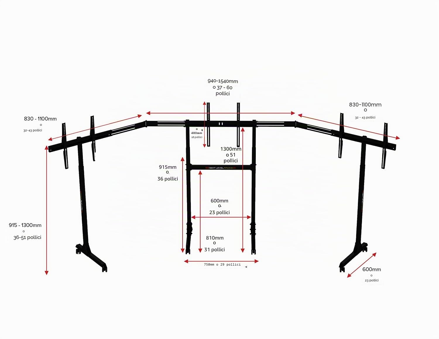 next-level-racing-free-standing-triple-monitor-stand-supporto image 6