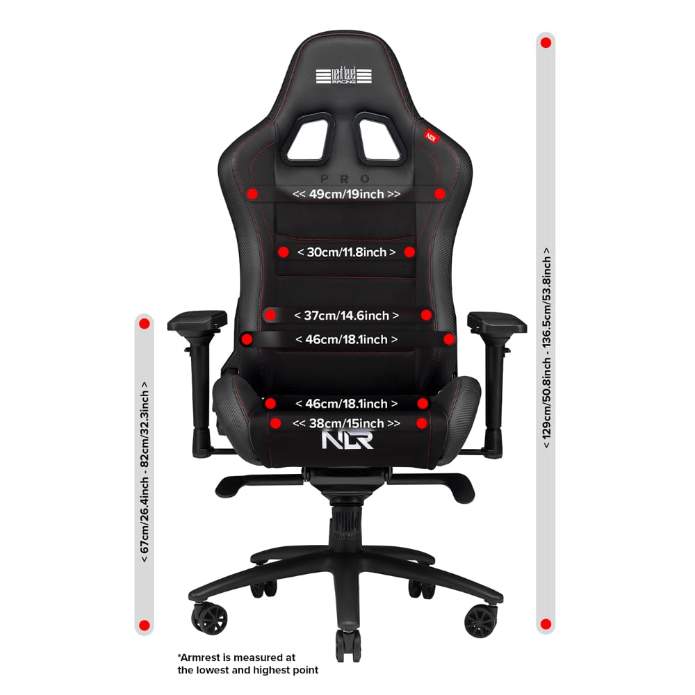 next-level-racing-pro-gaming-chair-black-leather-suede-edition image 3